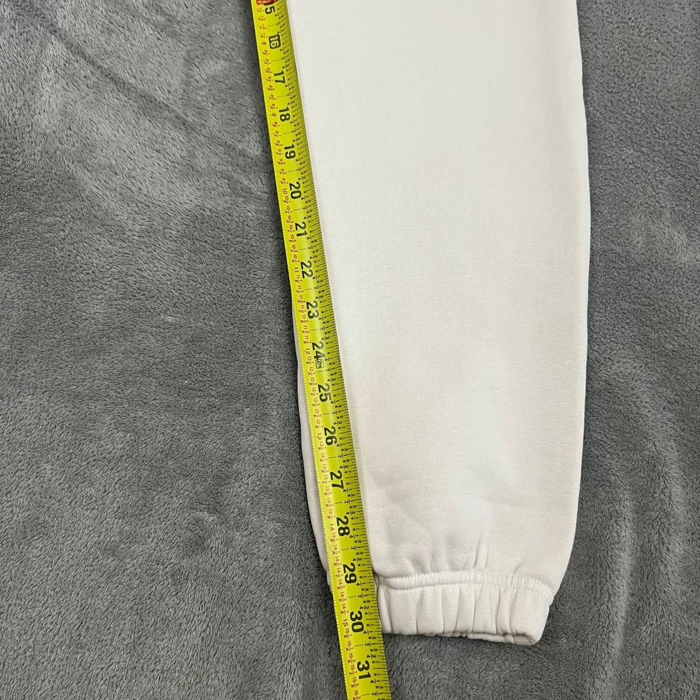 Nike Sweat Pants Mens S White Standard Fit Tapered Leg Rainbow Logo New - Picture 10 of 10